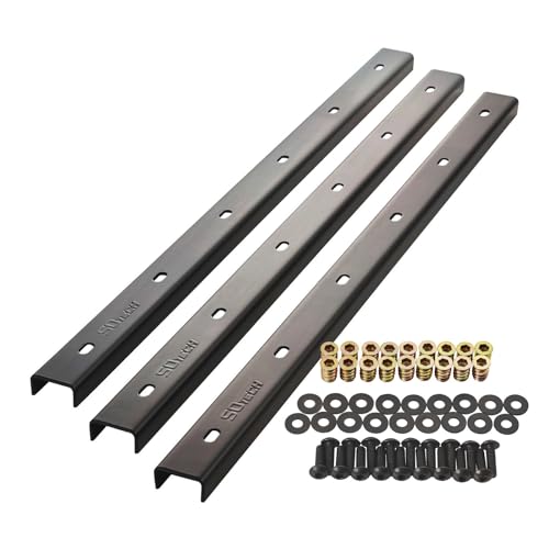 SOTECH Gratleisten 3 Stück U-Form Rohstahl Industrial Look 70 x 4 x 2 cm für Tischplatten/mit Befestigungsschrauben und Einschraubmuffen Verstärkungsprofil, Querstrebe, U-Profil, Aussteifungsprofil SOTECH Gratleisten 3 Stück U-Form Rohstahl Industrial Look 70 x 4 x 2 cm für Tischplatten/mit Befestigungsschrauben und Einschraubmuffen Verstärkungsprofil, Querstrebe, U-Profil, Aussteifungsprofil von SOTECH