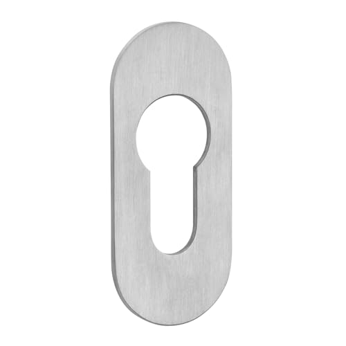 SOTECH Kleberosetten oval 65 x 28 x 2 mm Edelstahl Satin mit 3M-VHB-Klebepad ohne Bohren montierbar für Schlösser mit Profilzylinder in Möbel und Türen SOTECH Kleberosetten oval 65 x 28 x 2 mm Edelstahl Satin mit 3M-VHB-Klebepad ohne Bohren montierbar für Schlösser mit Profilzylinder in Möbel und Türen von SOTECH