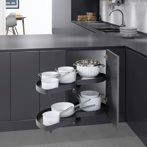 SOTECH LeMans II ARENA pure anthrazit links ausschwenkend für Eckschrank mit 60 cm Türbreite und lichter Schrankhöhe von 650-800 mm Kesseböhmer Eckschrankbeschlag Schwenkauszüge SOTECH LeMans II ARENA pure anthrazit links ausschwenkend für Eckschrank mit 60 cm Türbreite und lichter Schrankhöhe von 650-800 mm Kesseböhmer Eckschrankbeschlag Schwenkauszüge von SOTECH