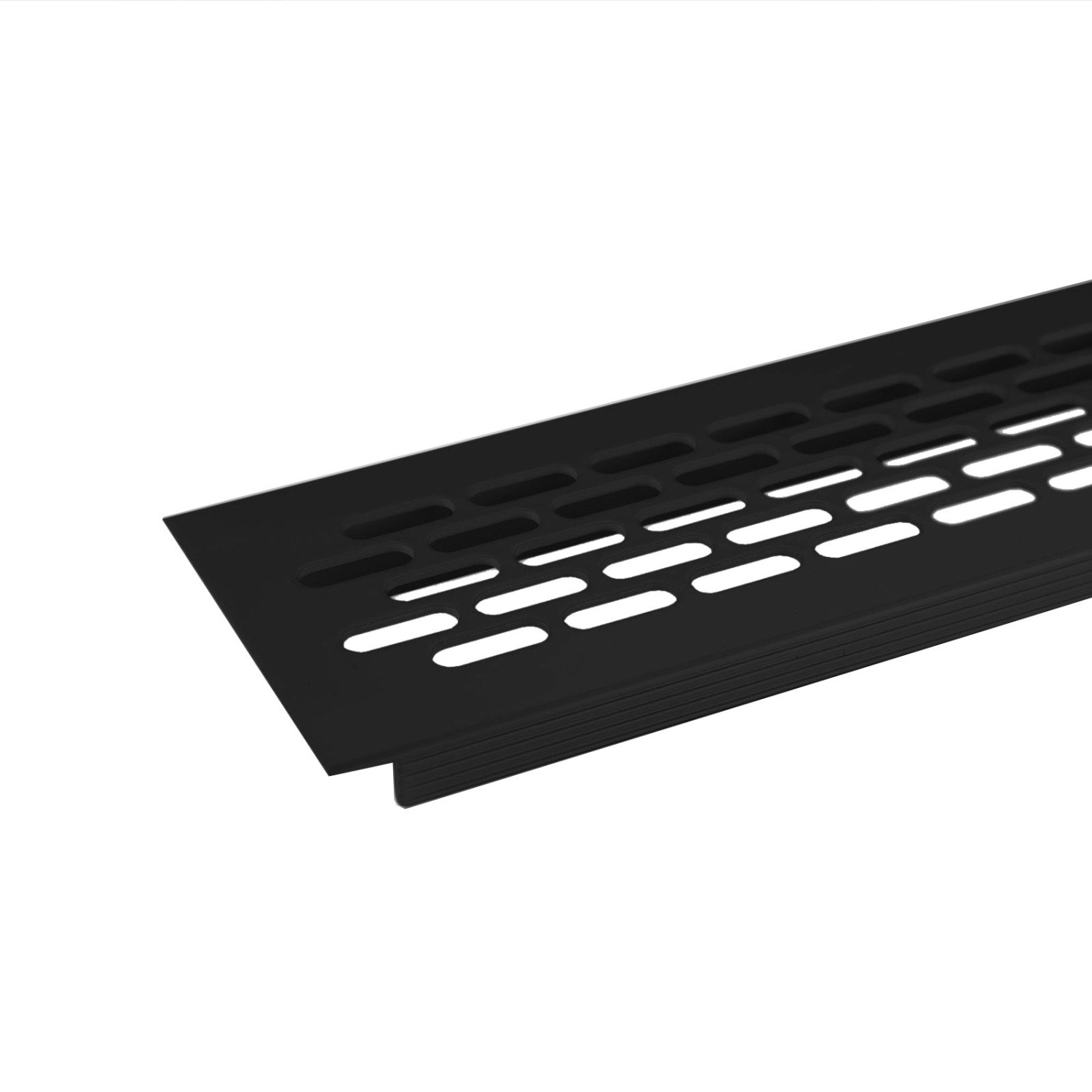 SOTECH Lüftungsgitter Lochblech 484 x 60 mm Schwarz von SOTECH