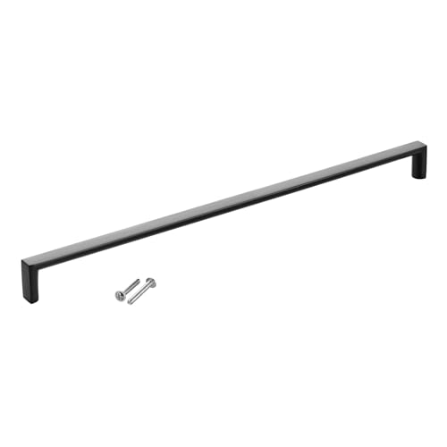 SOTECH Möbelgriff BLACKLINE XI BA 320 mm schwarz matt (Länge 327 mm, Breite 12 mm, Höhe 27 mm) Bügelgriff aus Aluminium von SOTECH