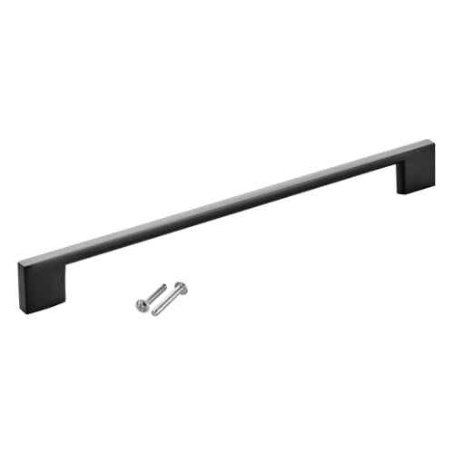SOTECH Möbelgriff BLACKLINE XII BA 224 mm schwarz matt Aluminium (Länge 256 mm, Breite 9 mm, Höhe 28 mm) Griff Schranktürgriff von SOTECH