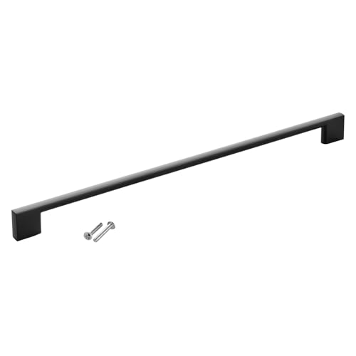SOTECH Möbelgriff BLACKLINE XII BA 320 mm schwarz matt Aluminium (Länge 350 mm, Breite 9 mm, Höhe 28 mm) Bügelgriff Küchen-Griff von SOTECH