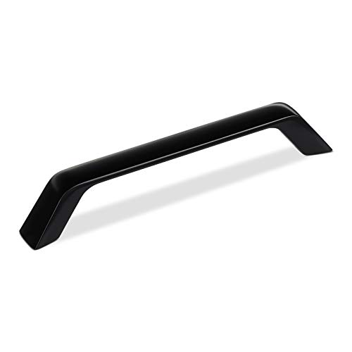 SOTECH Möbelgriff Blackline II BA 128 mm schwarz matt, Schrankgriff Länge 148 mm x Breite 17 mm x Höhe 25 mm, Bügelgriff aus Aluminium von SOTECH