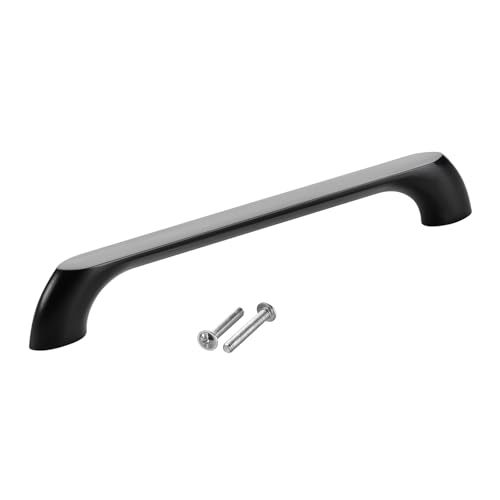 SOTECH Möbelgriff BLACKLINE VII BA 160 mm schwarz matt (Länge 182 mm, Breite 11,5 mm, Höhe 27 mm) Aluminium Bügelgriff von SOTECH
