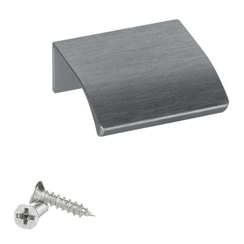 SOTECH Möbelgriff Blankett Alex Titan blue 40 mm Griffleiste zur Montage an der Frontinnenseite inkl. Befestigungsschrauben von SOTECH