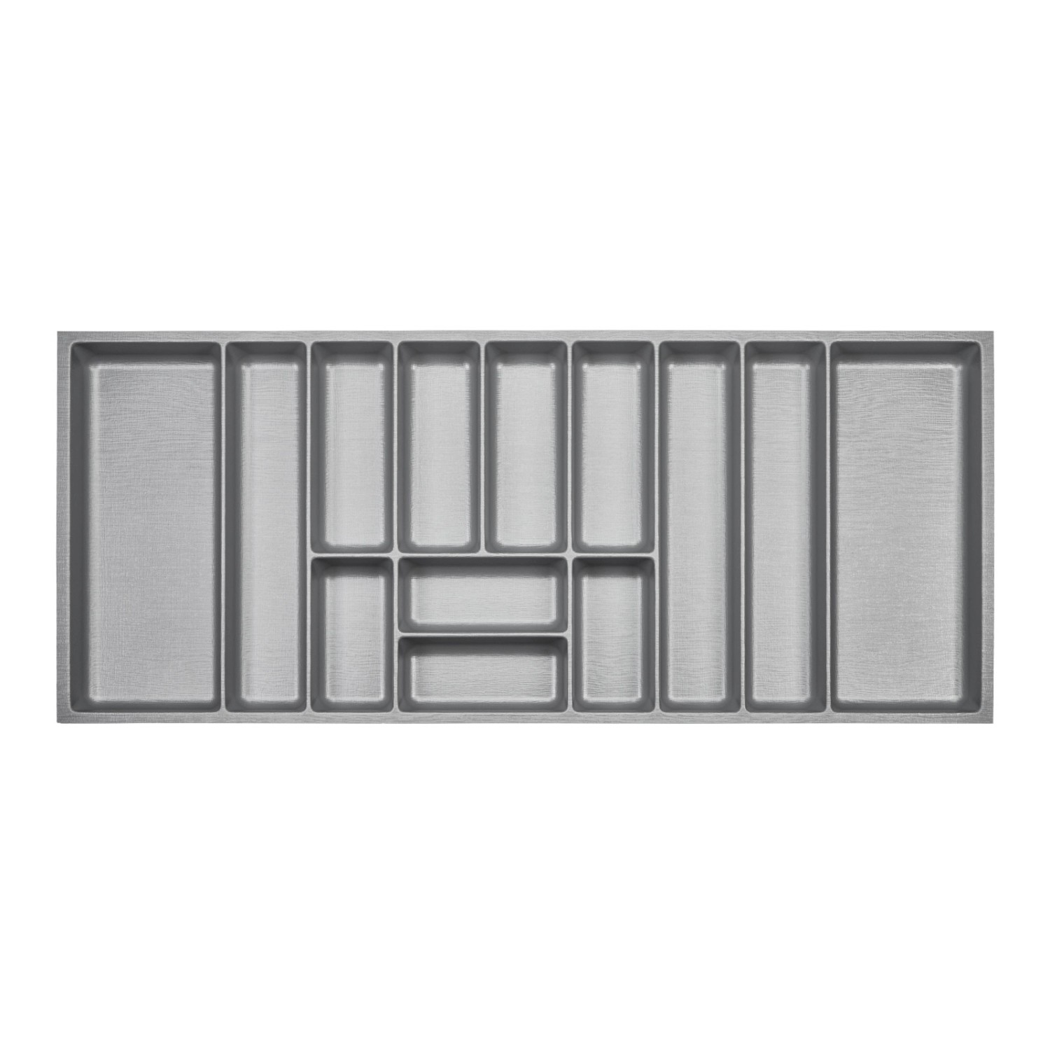 SOTECH ORGA-BOX-3 Besteckeinsätze Tiefe 473 mm Höhe 50,5 mm Silbergrau Schubladeneinsätze Breite 1091 mm von SOTECH