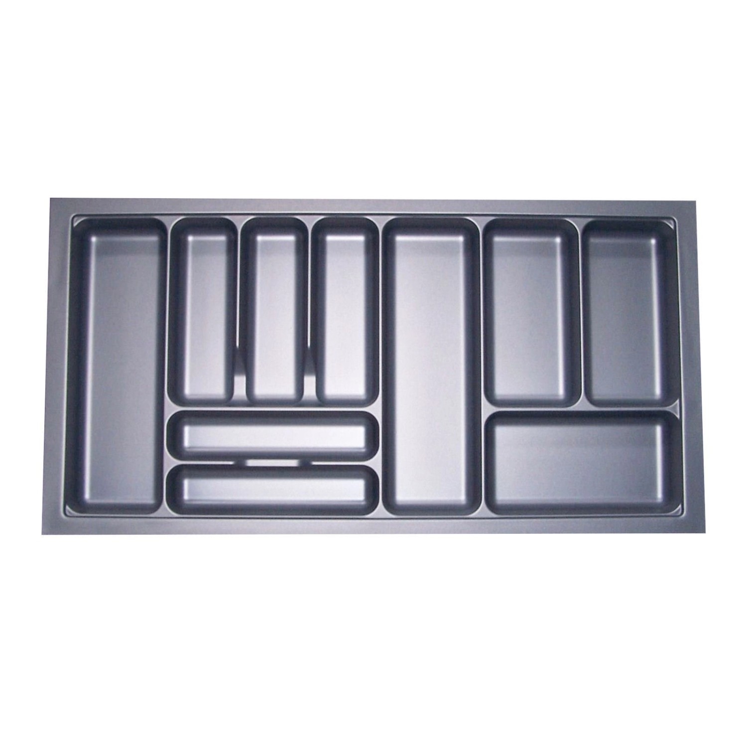 SOTECH Orga-Box I Besteckeinsatz Silbergrau 1000 mm Höhe 55 mm Für Blum Tandembox und ModernBox SOTECH Orga-Box I Besteckeinsatz Silbergrau 1000 mm Höhe 55 mm Für Blum Tandembox und ModernBox von SOTECH