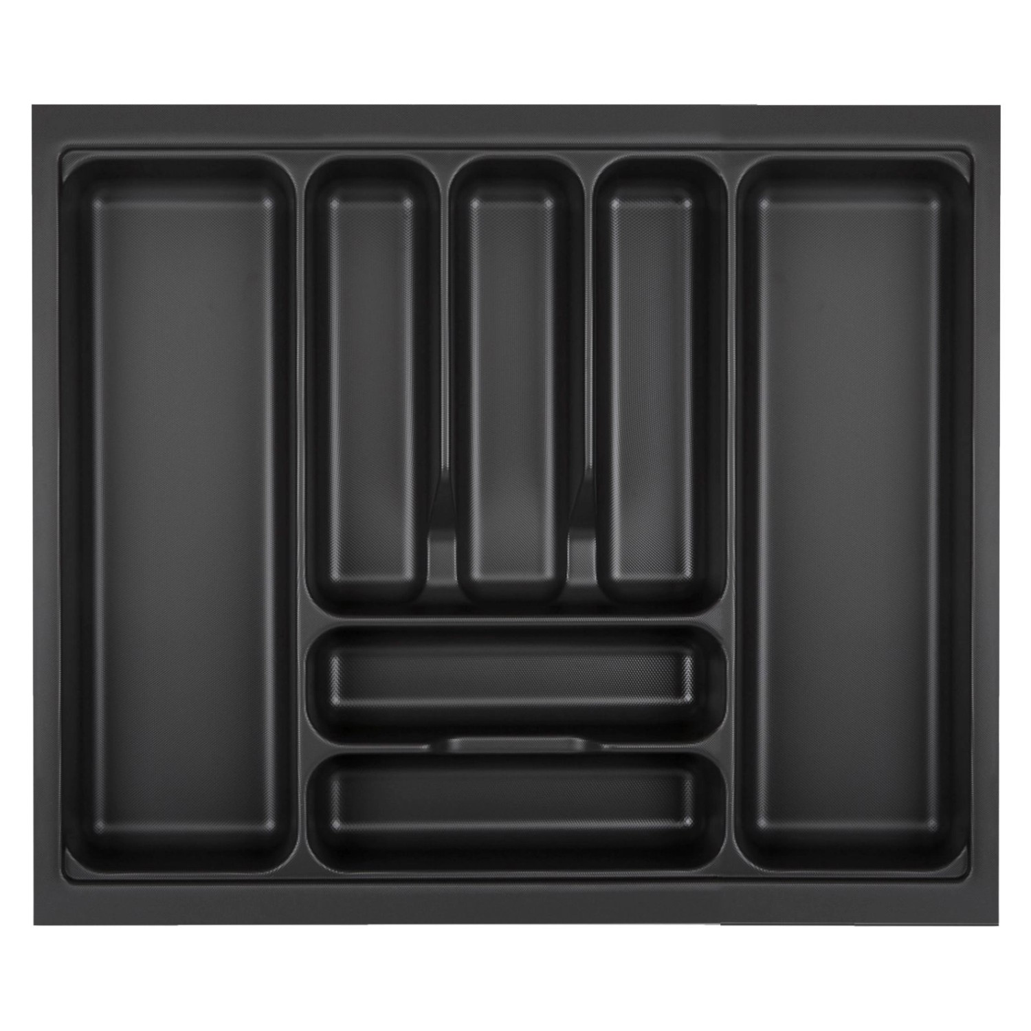 SOTECH Orga-Box VIII Besteckeinsatz 511 x 480 x 55 mm Lavagrau mit Perlstruktur Für 60er Schränke in Häcker Küchen von SOTECH