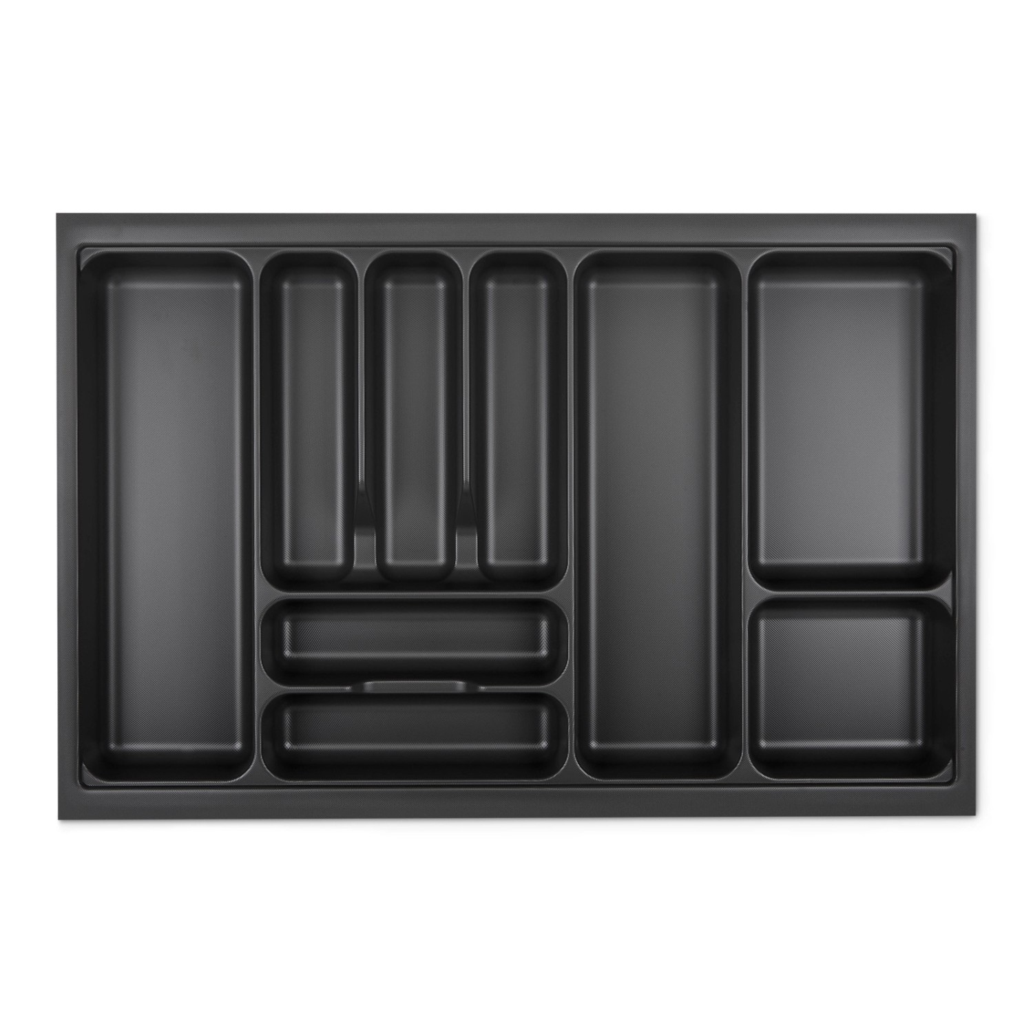 SOTECH Orga-Box VIII Besteckeinsatz 711 x 480 x 55 mm Lavagrau mit Perlstruktur Für 80er Schränke in Häcker Küchen von SOTECH