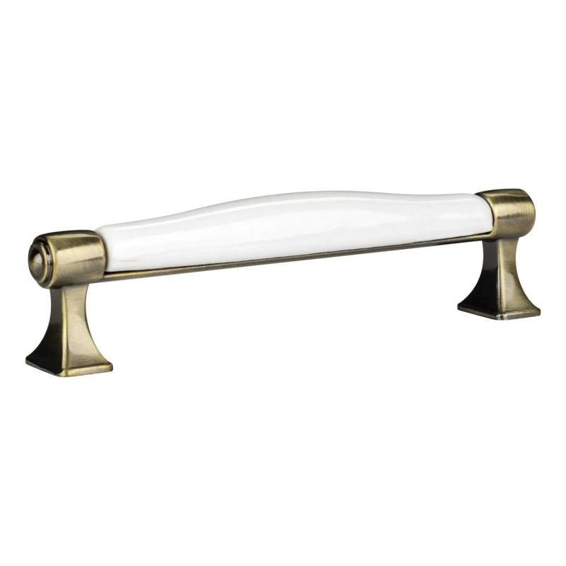 SOTECH Porzellangriff MARIE BA 128 mm Antik Messing Weiß SOTECH Porzellangriff MARIE BA 128 mm Antik Messing Weiß von SOTECH