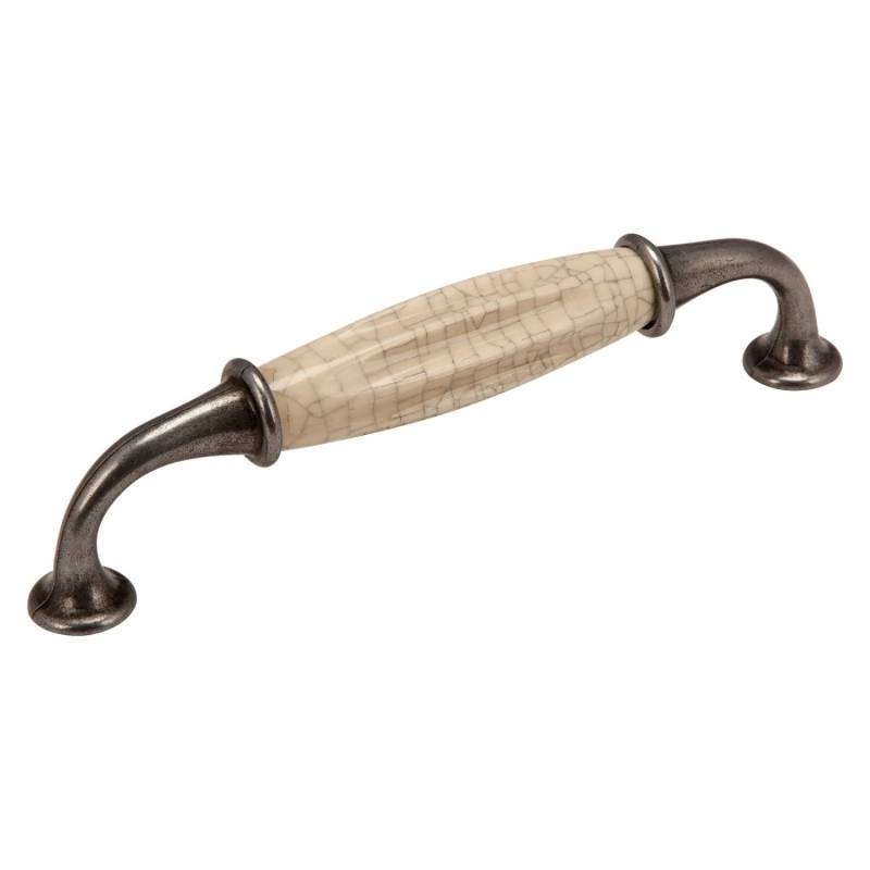 SOTECH Porzellangriff META BA 128 mm Altsilberoptik Krakeliert SOTECH Porzellangriff META BA 128 mm Altsilberoptik Krakeliert von SOTECH