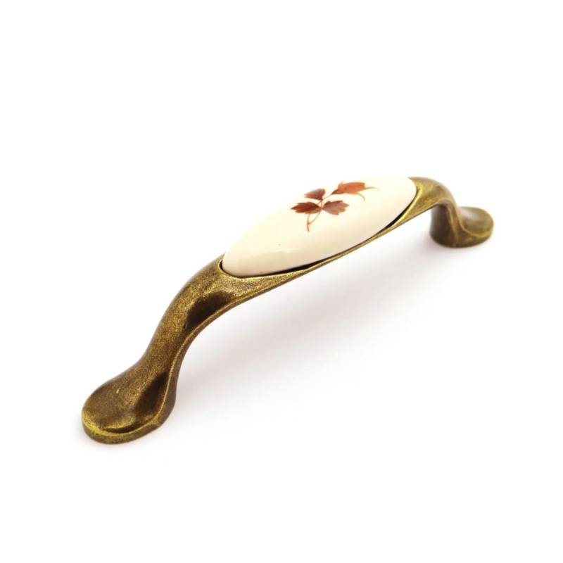 SOTECH Porzellangriff VENUS BA 96 mm Cremefarbig Messing Antik Blatt SOTECH Porzellangriff VENUS BA 96 mm Cremefarbig Messing Antik Blatt von SOTECH