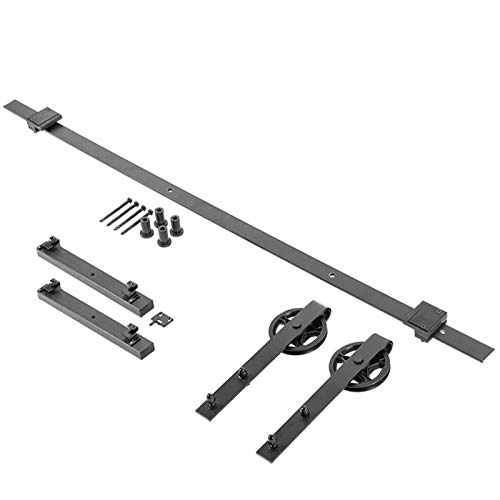 Schiebetürbeschlag LOFT 2 m schwarz 2tlg. Laufschiene mit Laufrollen-Ø 120 mm inkl. Soft-Close-Dämpfer Schiebetürsystem mit Aushängesicherung und Bodenführung von Sotech Schiebetürbeschlag LOFT 2 m schwarz 2tlg. Laufschiene mit Laufrollen-Ø 120 mm inkl. Soft-Close-Dämpfer Schiebetürsystem mit Aushängesicherung und Bodenführung von Sotech von SOTECH