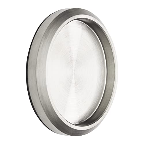 SOTECH Schiebetürgriff MILA Griff-Ø: 58 mm selbstklebend mit 3M Klebepad Möbelgriff echt Edelstahl Griffmuschel für Glas-Türen & Zimmertüren Muschelgriff zum Aufkleben Glastürgriff von SOTECH