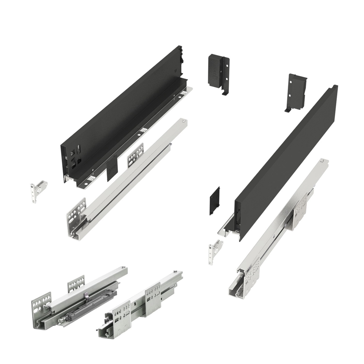 SOTECH Schubladensystem JUNKER SLIM Push To Open Anthrazit H 84 mm L 350 mm Bis 35 Kg Belastbar SOTECH Schubladensystem JUNKER SLIM Push To Open Anthrazit H 84 mm L 350 mm Bis 35 Kg Belastbar von SOTECH