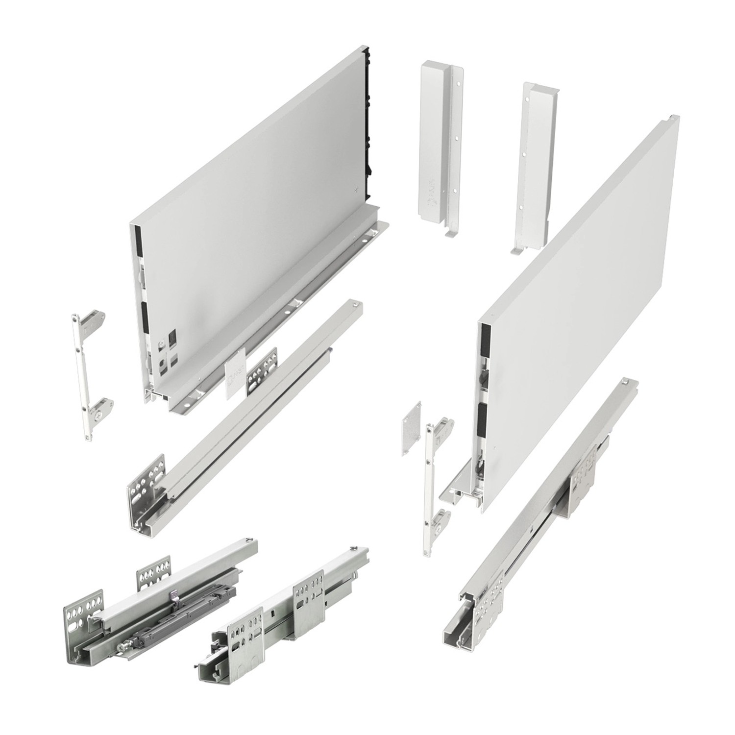 SOTECH Schubladensystem JUNKER SLIM Push To Open Weiß H 199 mm L 550 mm Bis 35 Kg Belastbar von SOTECH