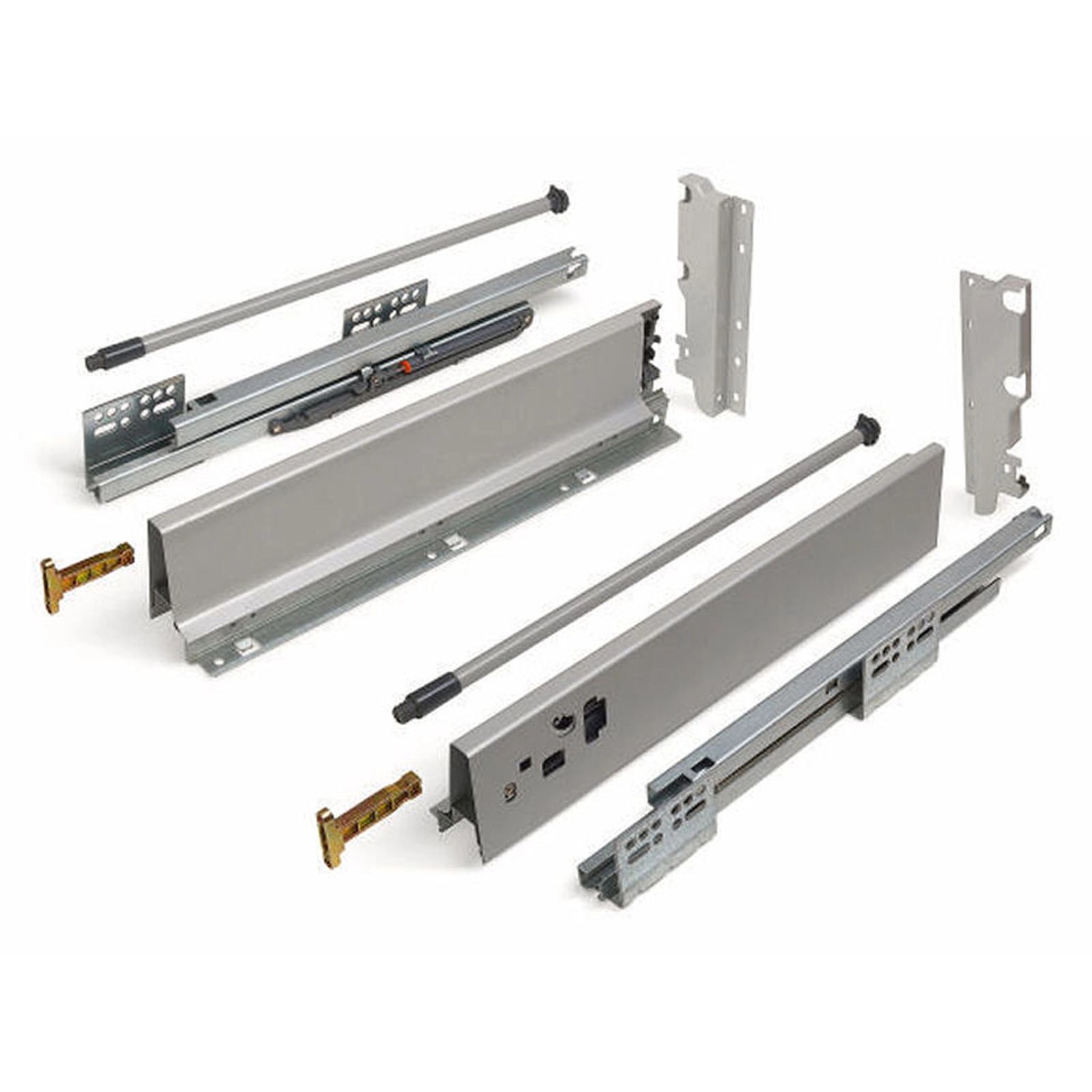 SOTECH Schubladensystem Modern Box Zargenhöhe 199 mm Nennlänge 400 mm Soft Close Weiß von SOTECH