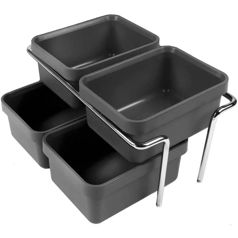 SOTECH Verchromter Halter mit 4 Kleinen Behältern für Metropolis Abfallsammler Mülleimer Abfallsystem SOTECH Verchromter Halter mit 4 Kleinen Behältern für Metropolis Abfallsammler Mülleimer Abfallsystem von SOTECH