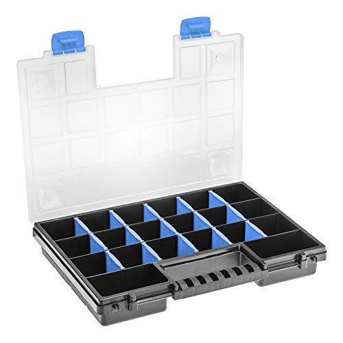 Sortimentskasten 14" 344 x 249 x 50 mm 15 Unterteiler bis 22 Fächer Organizer Sortierkasten Kleinteilebox Aufbewahrungsbox von SOTECH Sortimentskasten 14" 344 x 249 x 50 mm 15 Unterteiler bis 22 Fächer Organizer Sortierkasten Kleinteilebox Aufbewahrungsbox von SOTECH von SOTECH