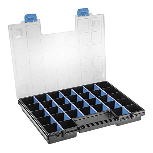 Sortimentskasten 16" 399 x 303 x 50 mm 26 Unterteiler bis zu 32 Fächer Organizer Sortierbox Kleinteilebox Kleinteilemagazin von SOTECH Sortimentskasten 16" 399 x 303 x 50 mm 26 Unterteiler bis zu 32 Fächer Organizer Sortierbox Kleinteilebox Kleinteilemagazin von SOTECH von SOTECH