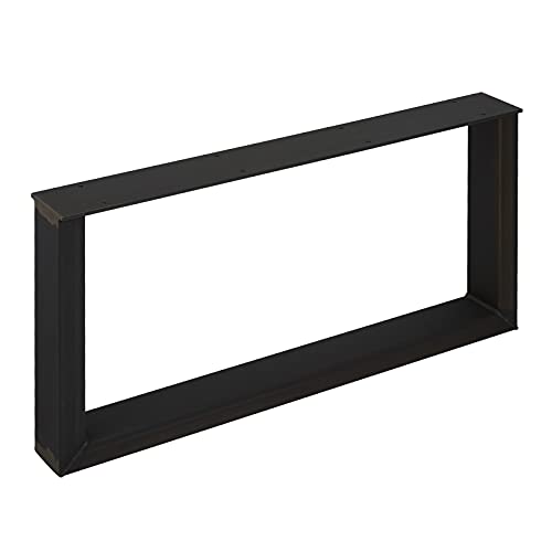 SOTECH Tischgestell TAB Stahl Used Look Profil 80 x 40 mm Höhe: 400 mm Tiefe 800 mm Tischkufen Industriedesign Tischuntergestell Tischkufe Kufengestell von SOTECH