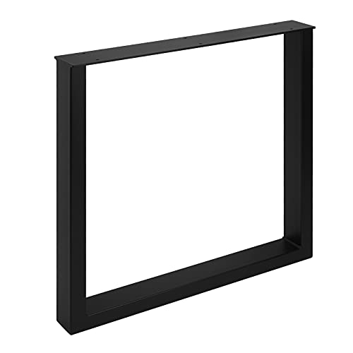 SOTECH Tischgestell TAB Stahl schwarz matt Profil 80 x 40 mm Höhe: 720 mm Tiefe 700 mm Tischkufen Industriedesign Tischuntergestell Tischkufe Kufengestell von SOTECH