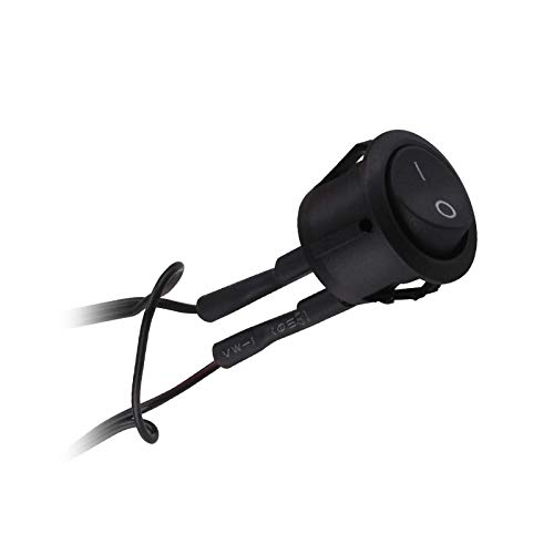 Wippschalter schwarz für LED Leuchten mit mini AMP Stecksystem 12 V max. 36 W IP20 Kippschalter Schalter von SO-TECH® von SOTECH