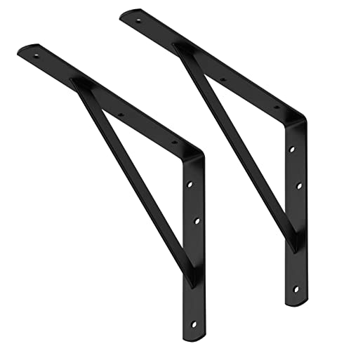 1 Paar (2 Stück) SOTOOLS Schwerlastkonsole schwarz 300 x 225 x 30 mm Regalkonsole Regalträger aus Stahl von SOTOOLS