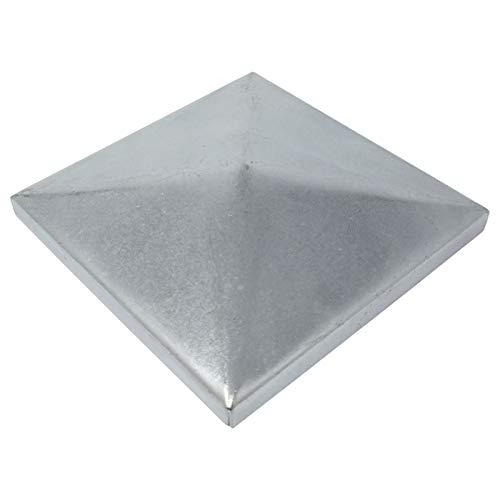 10 x SO-TOOLS® Pfostenkappe Pyramide Stahl verzinkt Abdeckkappe für Pfosten 100 x 100 mm von SOTOOLS