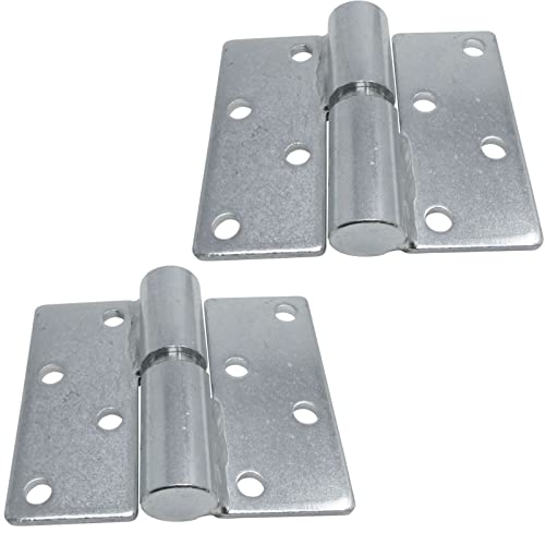 2 Stück SOTOOLS Torscharniere verzinkt für rechts Anschlag DIN R ca. 114 x 99 x 5 mm Aufschraubscharniere für Türen und Tore von SOTOOLS
