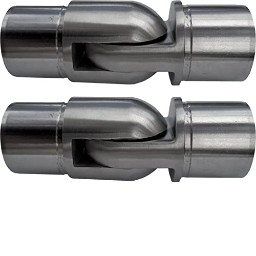 2 x Gelenkverbinder Premium Edelstahl für Handlaufrohre Außen Ø 42,4 mm Steckfitting Handlaufverbinder von SO-TOOLS® von SOTOOLS