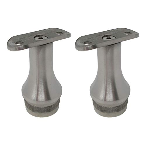 2 x Handlaufstütze Premium Edelstahl konisch für Rundpfosten 42,4 mm von SO-TOOLs® von SOTOOLS