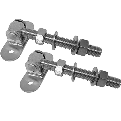 2 x SO-TOOLS Edelstahl Torangel lang mit Befestigungsplatte M20 Torscharnier aus V2A von SOTOOLS