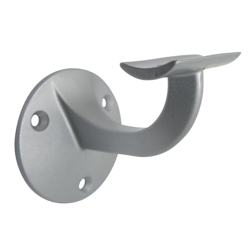 2x SO-Tools Handlaufhalter, silberfarbig aus Zinkdruckguß für 42,4 mm Handlauf Rohr von SOTOOLS