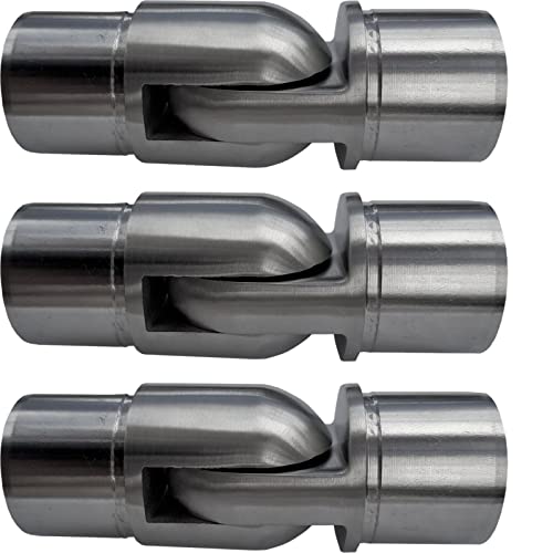 3 x Gelenkverbinder Premium Edelstahl für Handlaufrohre Außen Ø 42,4 mm Steckfitting Handlaufverbinder von SO-TOOLS® von SOTOOLS