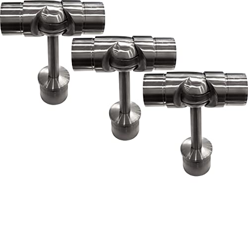 3 x Handlaufverbinder variabel mit Gelenk Gelenkverbinder Pfostenmontage für 42,4mm Handlaufrohr Eckverbinder von SOTOOLS