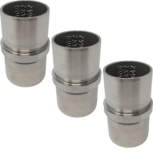 3 x Rohr Verbinder gerade Premium Edelstahl für Handlaufrohre Außen Ø 42,4 mm von SO-TOOLS® von SOTOOLS