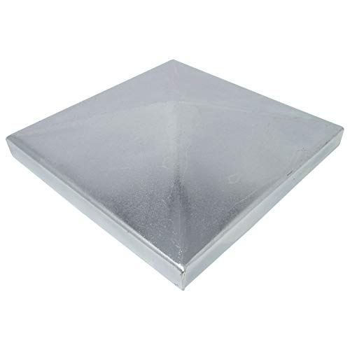 3 x SO-TOOLS® Pfostenkappe Pyramide Stahl verzinkt Abdeckkappe für Pfosten 120 x 120 mm von SOTOOLS