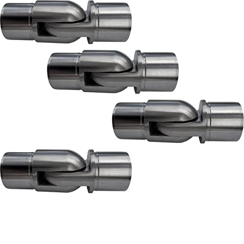 4 x Gelenkverbinder Premium Edelstahl für Handlaufrohre Außen Ø 42,4 mm Steckfitting Handlaufverbinder von SO-TOOLS® von SOTOOLS