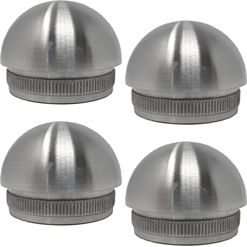 4 x Premium Edelstahl Halbkugel Endkappe für Handlaufrohre Außen Ø 42,4 mm von SO-TOOLs® von SOTOOLS