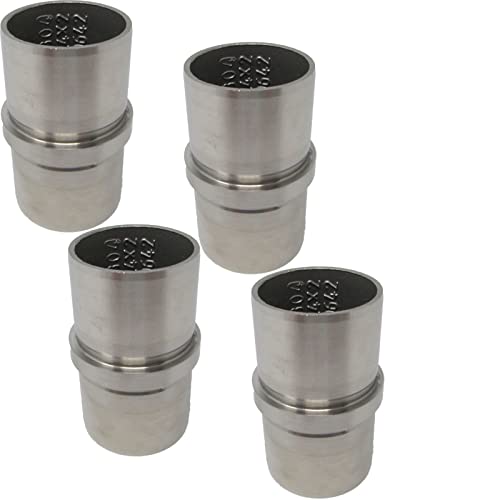 4 x Rohr Verbinder gerade Premium Edelstahl für Handlaufrohre Außen Ø 33,7 mm von SO-TOOLS® von SOTOOLS