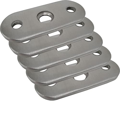 5 x Edelstahl Handlaufträger Handlaufträgerplatte Handlaufplatte Platte Trägerplatte flach für Vierkantrohre ohne Senkung 5 x Edelstahl Handlaufträger Handlaufträgerplatte Handlaufplatte Platte Trägerplatte flach für Vierkantrohre ohne Senkung von SOTOOLS