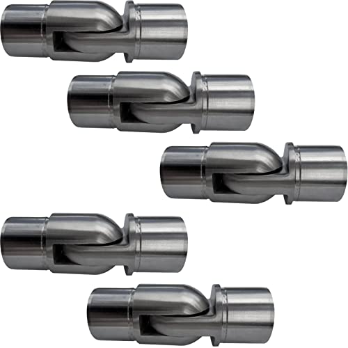 5 x Gelenkverbinder Premium Edelstahl für Handlaufrohre Außen Ø 42,4 mm Steckfitting Handlaufverbinder von SO-TOOLS® von SOTOOLS