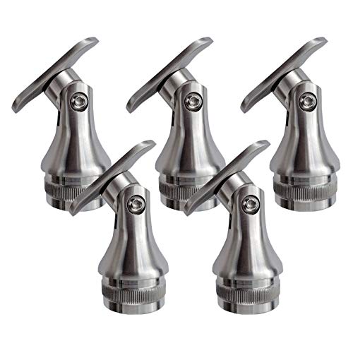 5 x Handlaufstütze Premium Edelstahl mit Gelenk f. Rundpfosten 42,4 mm Steckfitting Handlaufverbinder von SO-TOOLS® von SOTOOLS