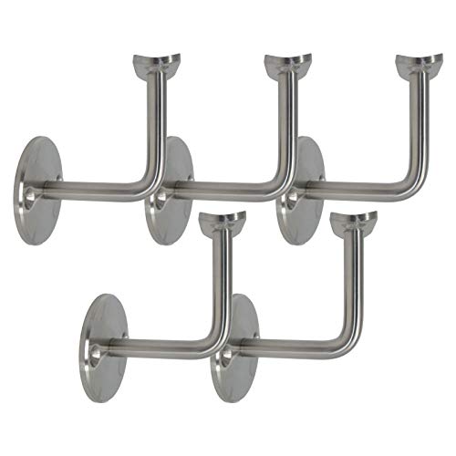 5 x Handlaufträger Handlaufhalter Handlaufstütze starre Ausführung aus Edelstahl für 42,4mm Handlaufrohr/Holzhandlauf von SO-TOOLs® von SOTOOLS