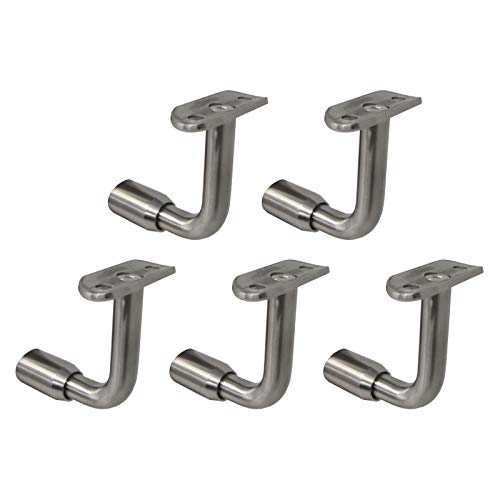 5 x Premium Handlaufträger 90° für Rundpfosten und Handläufe mit Ø 42,4 mm Edelstahl Kinderhandlauf Handlaufhalter Handlaufstütze von SO-TOOLS® von SOTOOLS