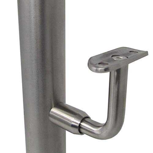Premium Handlaufträger 90° für Rundpfosten und Handläufe mit Ø 42,4 mm Edelstahl Kinderhandlauf Handlaufhalter Handlaufstütze von SO-TOOLS® von SOTOOLS