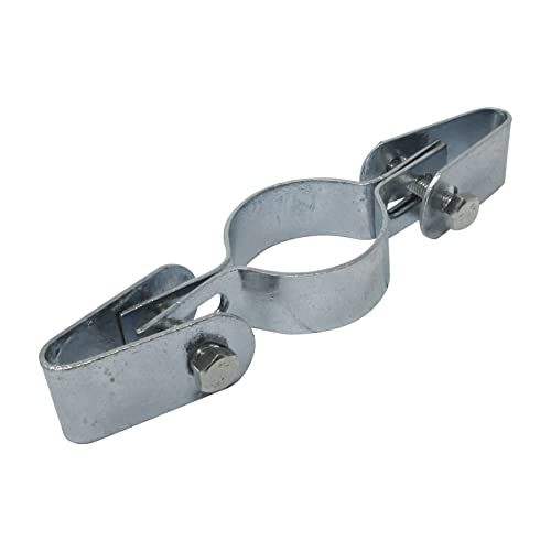 SO-TOOLS® Gitterhalter 2-fach für 48,3 mm Rohr zum beidseitigen verbinden von Gitterelementen bzw. Zaunfüllungen an Rohre von SOTOOLS