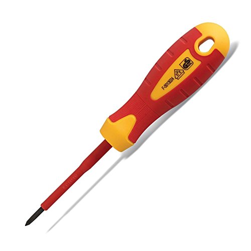 SO-TOOLS® Isolierter Schraubendreher VDE 1000V Kreuz PH2 x 100 mm Kreuzschraubendreher von SOTOOLS